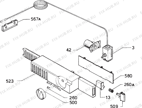 Взрыв-схема холодильника Frigidaire RF3202 - Схема узла Diffusor